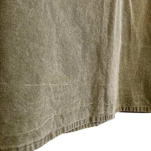 Vintage 90s Army Green Double Breasted Lightweight Skater Cotton Jacket Sz Small - Picture 14 of 16